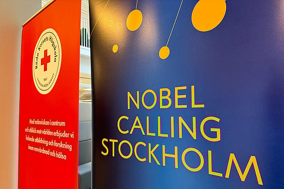 Roll-ups med Röda Korsets Högskola och Nobel Calling Stockholm. Foto: RKH