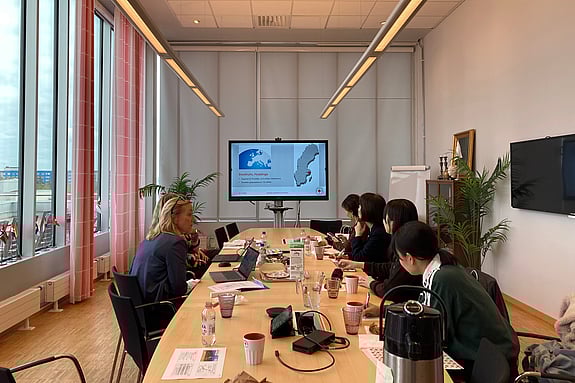 Besökare från The Japanese Red Cross Toyota College of Nursing. Foto: RKH