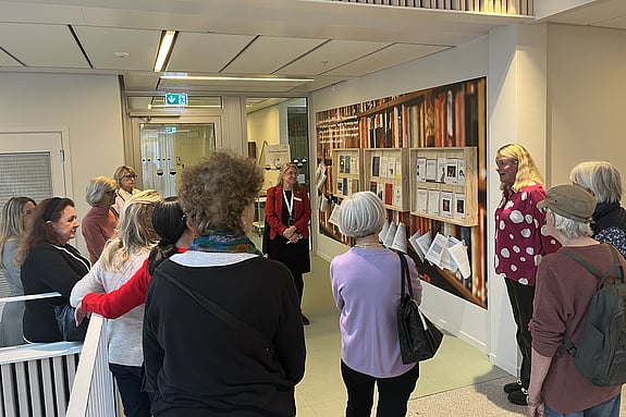 Visning av utställningen. Foto: RKH