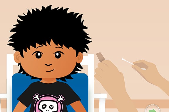 Bild av appfunktion.