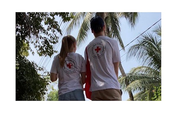 Studenter på internationellt utbyte, Röda Korsets Högskola.