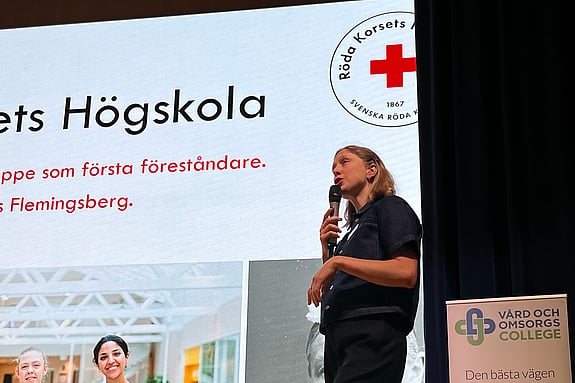 Magdalena Kjessel, internationell handläggare vid Röda Korsets Högskola. Foto: RKH