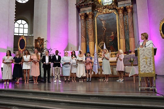 Bild från avslutningshögtid.