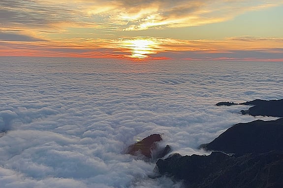 Solnedgång från Madeira, Portugal. Foto: Privat