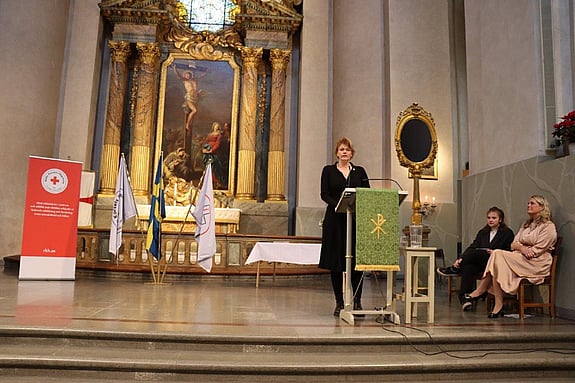 Maria Andersson, programansvarig för Sjuksköterskeprogrammet vid Röda Korsets Högskola. Foto: RKH
