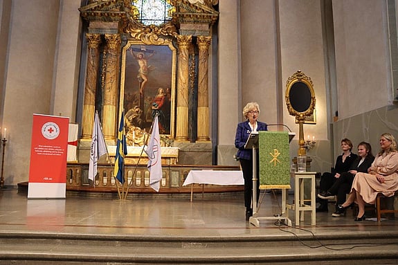 May Blom från Röda Korsets Sjuksköterskeförening. Foto: RKH