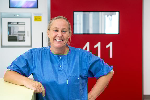 Ami Fagerdahl, student på specialistprogrammet med fokus på infektionssjukvård vid Röda Korsets Högskola. Foto: Privat