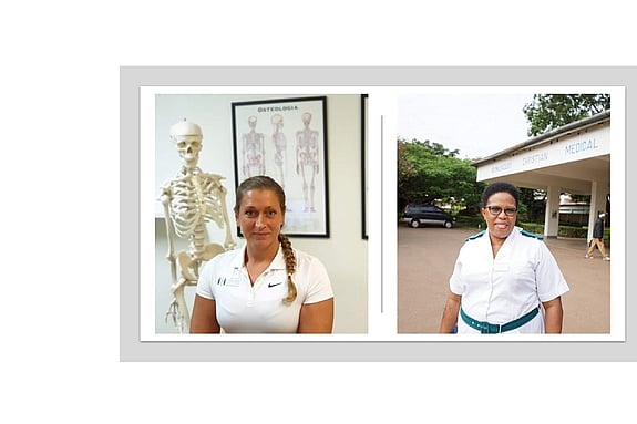 Emelie Gripewall och Enna Sengogka. Foto: Privat