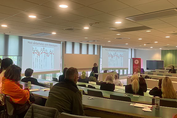 Sara Ryding, specialistsjuksköterska i psykiatrisk vård, yrkesmässig handledare i omvårdnad, AKA och inom Barn och ungdomspsykiatrin. Foto: RKH