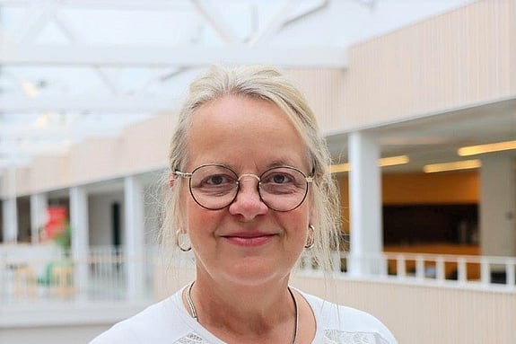 Nina Gårevik at the Swedish Red Cross University. Foto: Sören Andersson