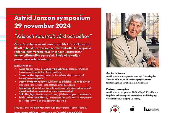 Astrid Janzon symposium 2024 - Röda Korsets Högskola