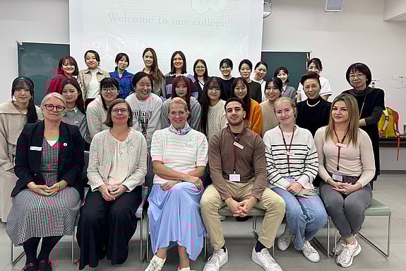 Besök på partnerlärosätet i Tokyo, Japan. Foto: RKH