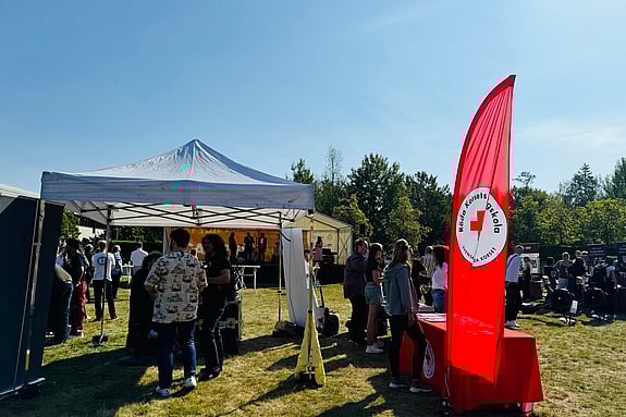 Röda Korsets Högskolas monter under Campusdagen 2024. Foto: RKH