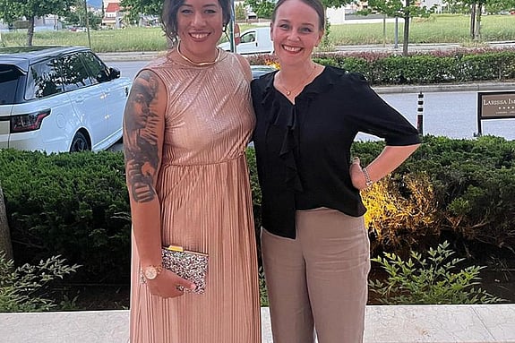 Natalie Mellin, sjuksköterskestudent vid Röda Korsets Högskola och Maria Gottvall, lektor vid Röda Korsets Högskola.