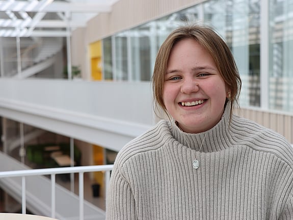 Marlene Juhl, student vid Röda Korsets Högskola. Foto: RKH