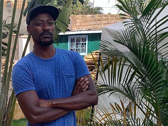 Här berättar David Karanja om sitt fältarbete i Nairobi, Kenya. Foto: Privat
