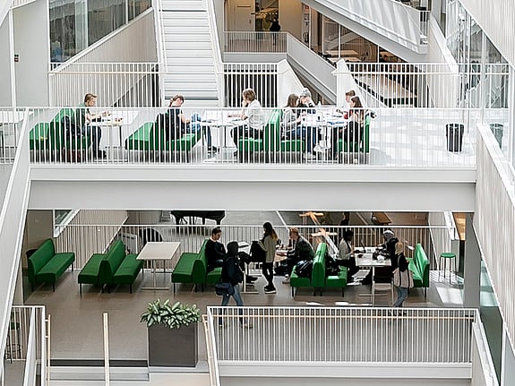 Bild på lokalerna ovanifrån. Foto: Andreas Bergius.