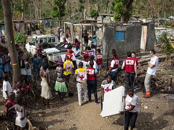 Röda Korset hjälpinsats i Haiti. Foto:SRK