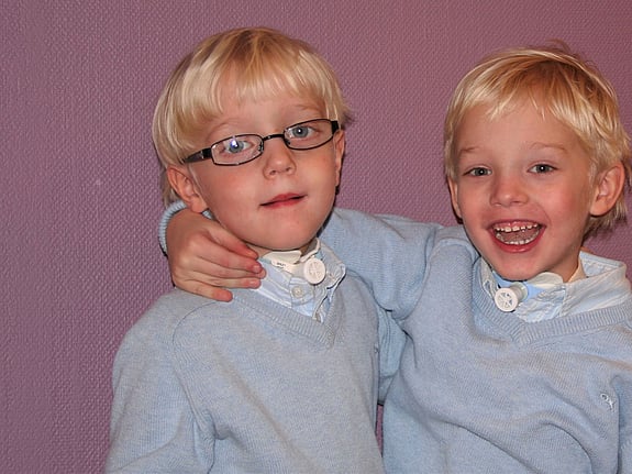 barn med trakeostomi. Foto:Privat