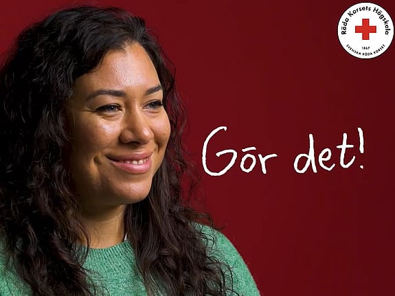 Natalie Mellin, tidigare student vid Röda Korsets Högskola. Foto: Spoon