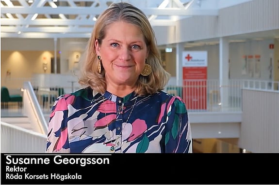 Bild av rektor Susanne Georgsson.