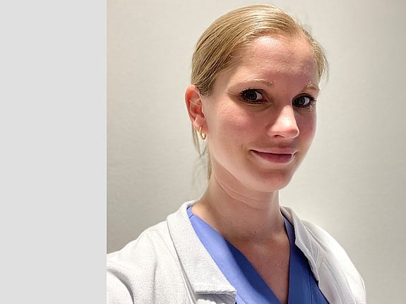 Camilla Spicer som har läst handledarkursen. Foto: Privat