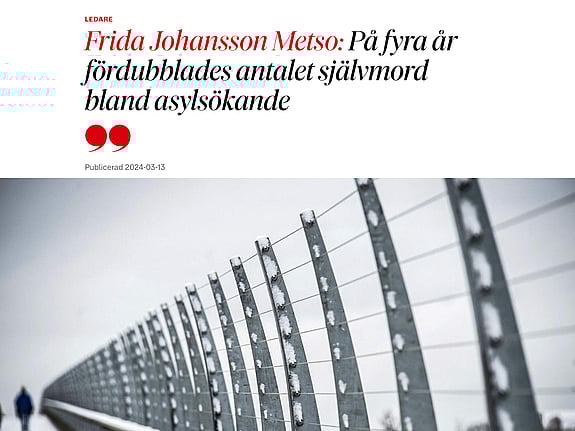 Krönika i DN av Frida Johansson Metso