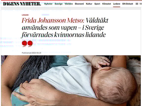 Krönika i DN av Frida Johansson Metso
