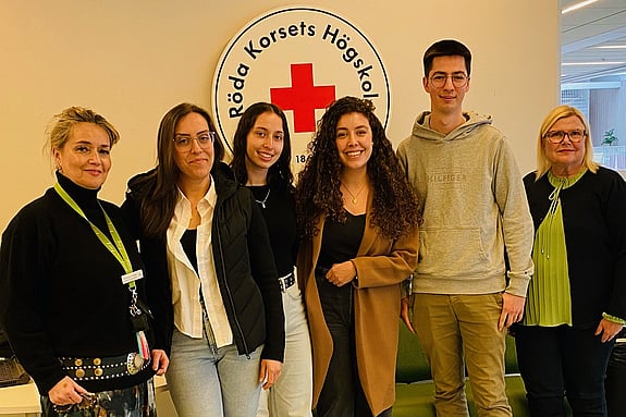 Utbytesstudenter och lärare som deltog i kursen Global Nursing for future nurses