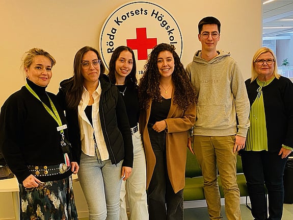 Internationella studenter som studerar Global nursing for future student vid Röda Korsets Högskola