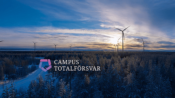 Bild över skogslandskap. Foto: Campus Totalförsvar
