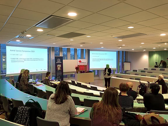 Bild av när Astrid Janzons symposium på Röda Korsets Högskola.