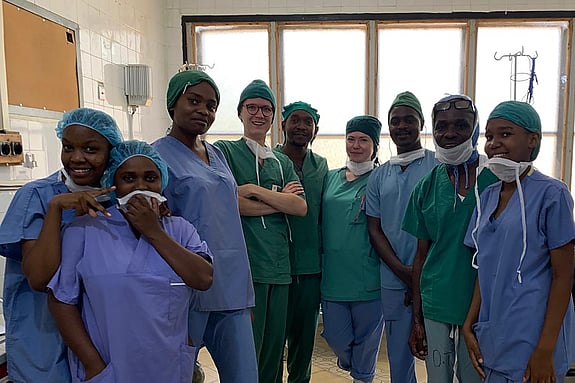 Marcus på praktik i Tanzania. Foto: Privat