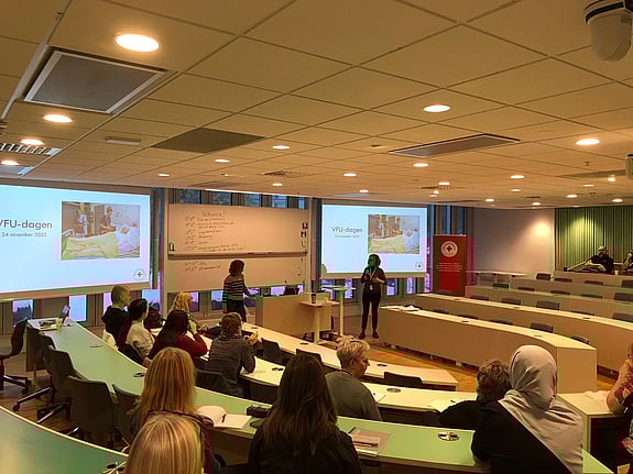 Bild från VFU-dagen på Röda Korsets Högskola. Foto: RKH