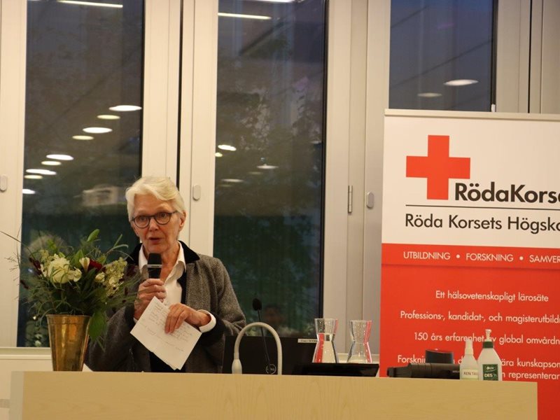 Margareta Wahlström, tidigare ordförande för Svenska Röda Korset