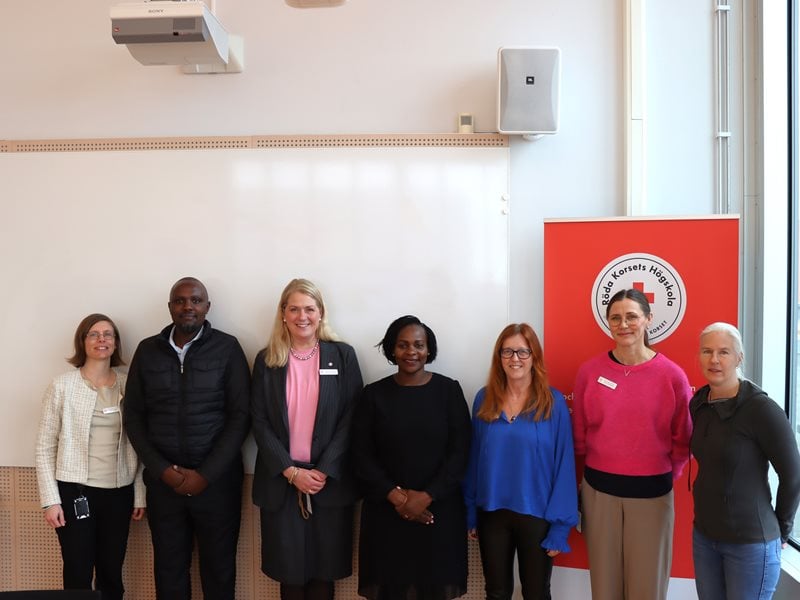 Rektor Susanne tillsammans med Kenya Red Cross Training Institute
