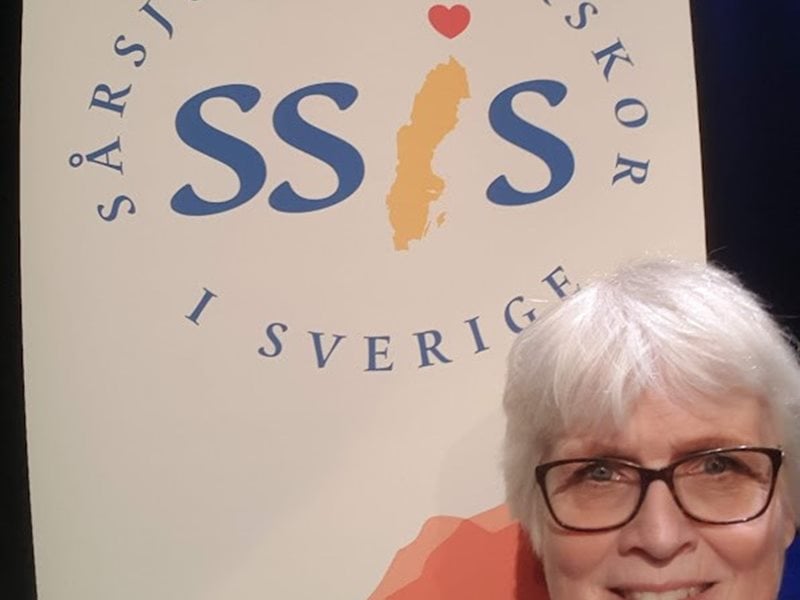 Åsa Gisel, adjunkt vid Röda Korsets Högskola, på Sårkonferensen 2022.